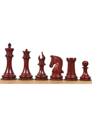 Repro 2016 Sinquefield Staunton Chess Pieces Bud Rosewood-Triple Weight - image 1