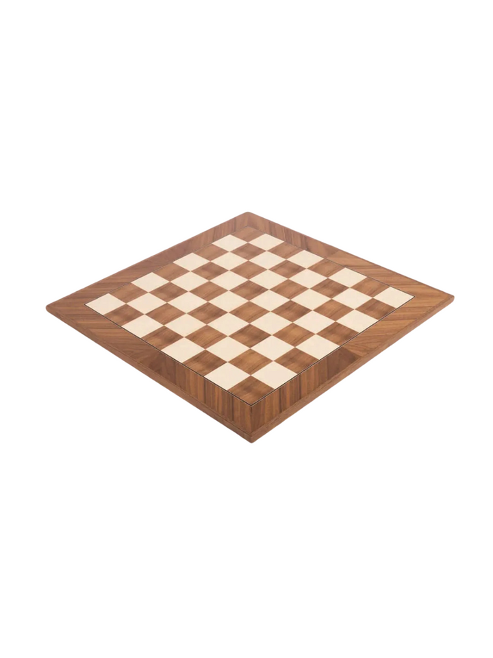 Traditional Chess Board – Walnut &amp; Maple, Standard Size
