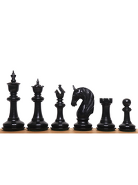4.6" Bath Luxury Staunton Pieces Only Set - Ebony Wood and Triple Weight