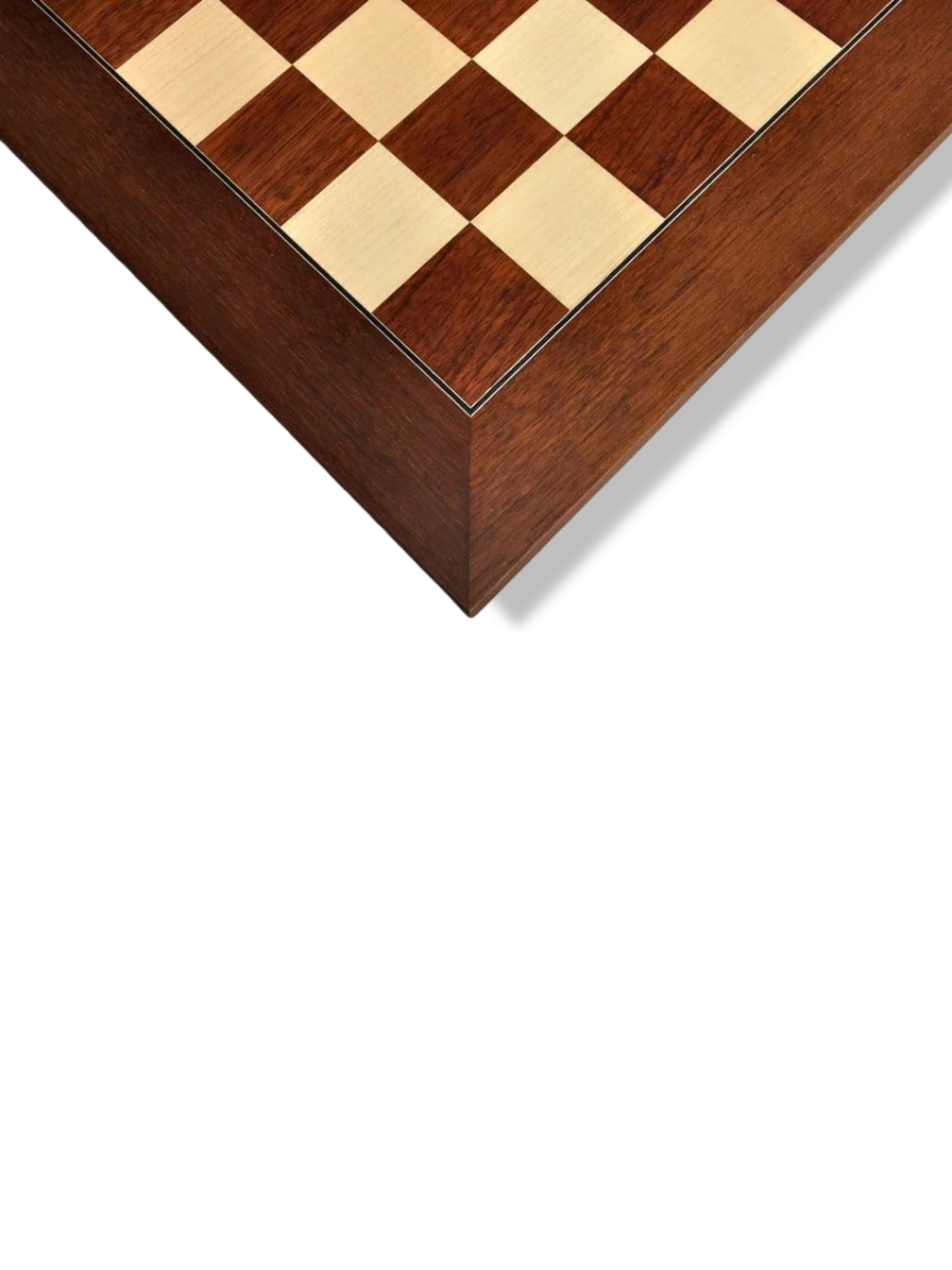 Montgoy Palisander and Bird's Eye Maple Standard Traditional Chess Board