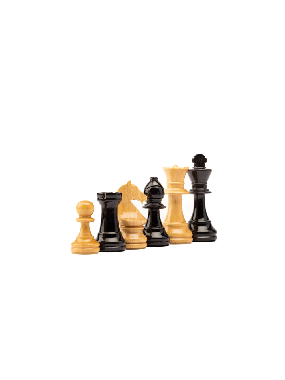 Staunton Europa nº3 chess weighted pieces – BLACK
