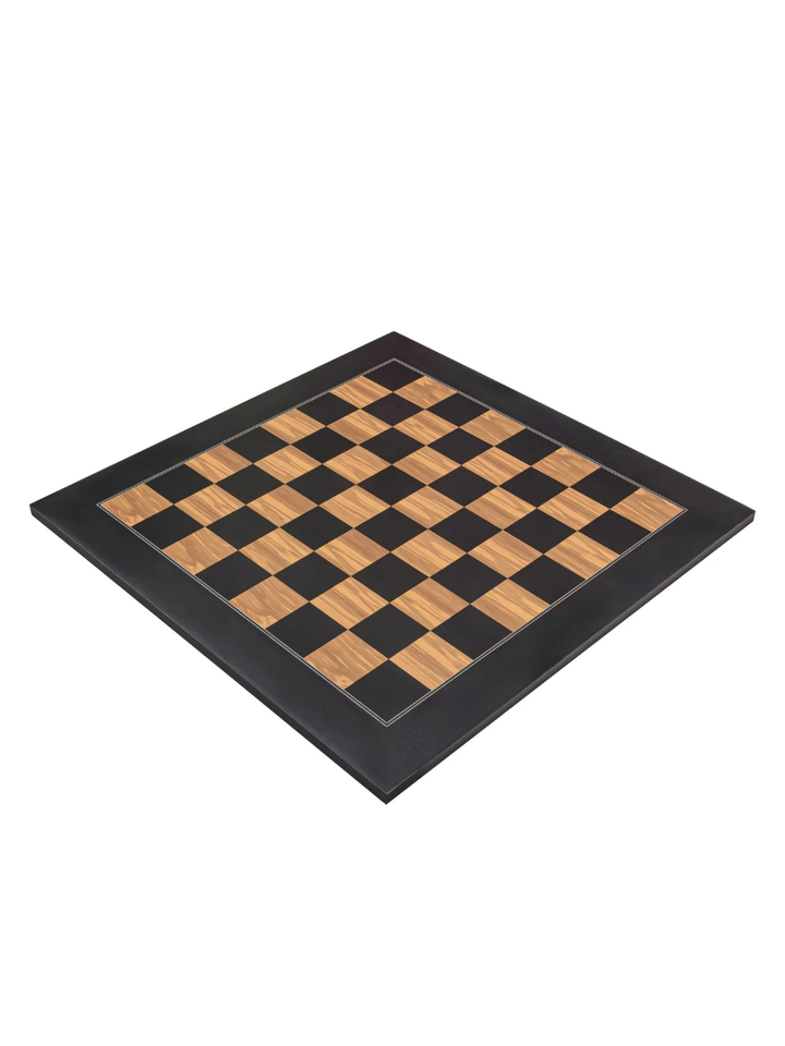 Rechapados Ferrer Olivewood Chess Set Combo - Black Olive Chess Board &amp; Pieces - image 1