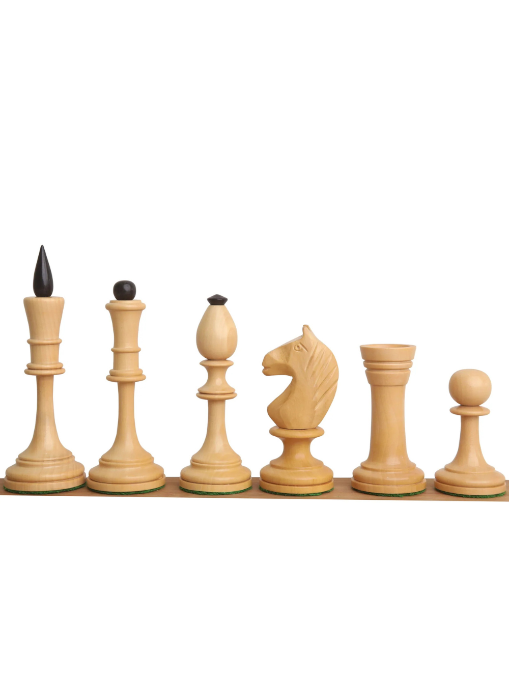 Averbakh Soviet Russian Chess Pieces - Double Weighted Boxwood - 4.8" King