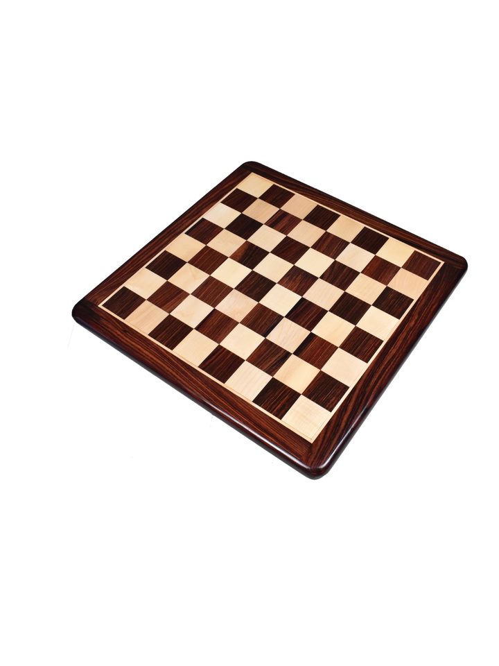 19" Large Flat Rosewood &amp; Maple Chess Board