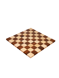 Borderless Hardwood End Grain Chess Board - Golden Rosewood & Maple-50 mm square