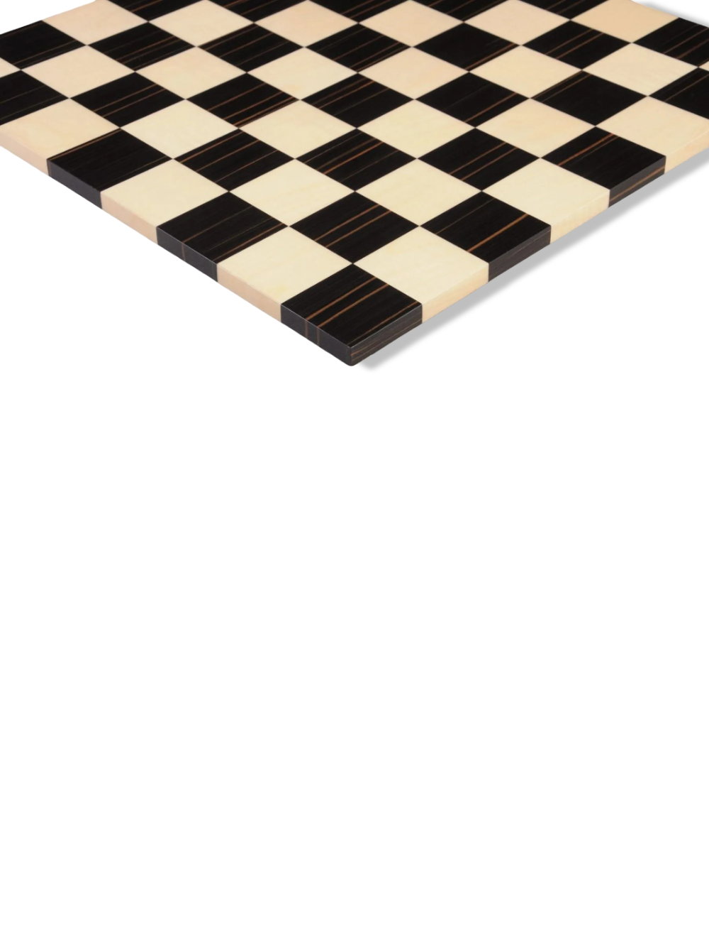 Genuine Ebony and Maple Modern Chess Board - Gloss Finish