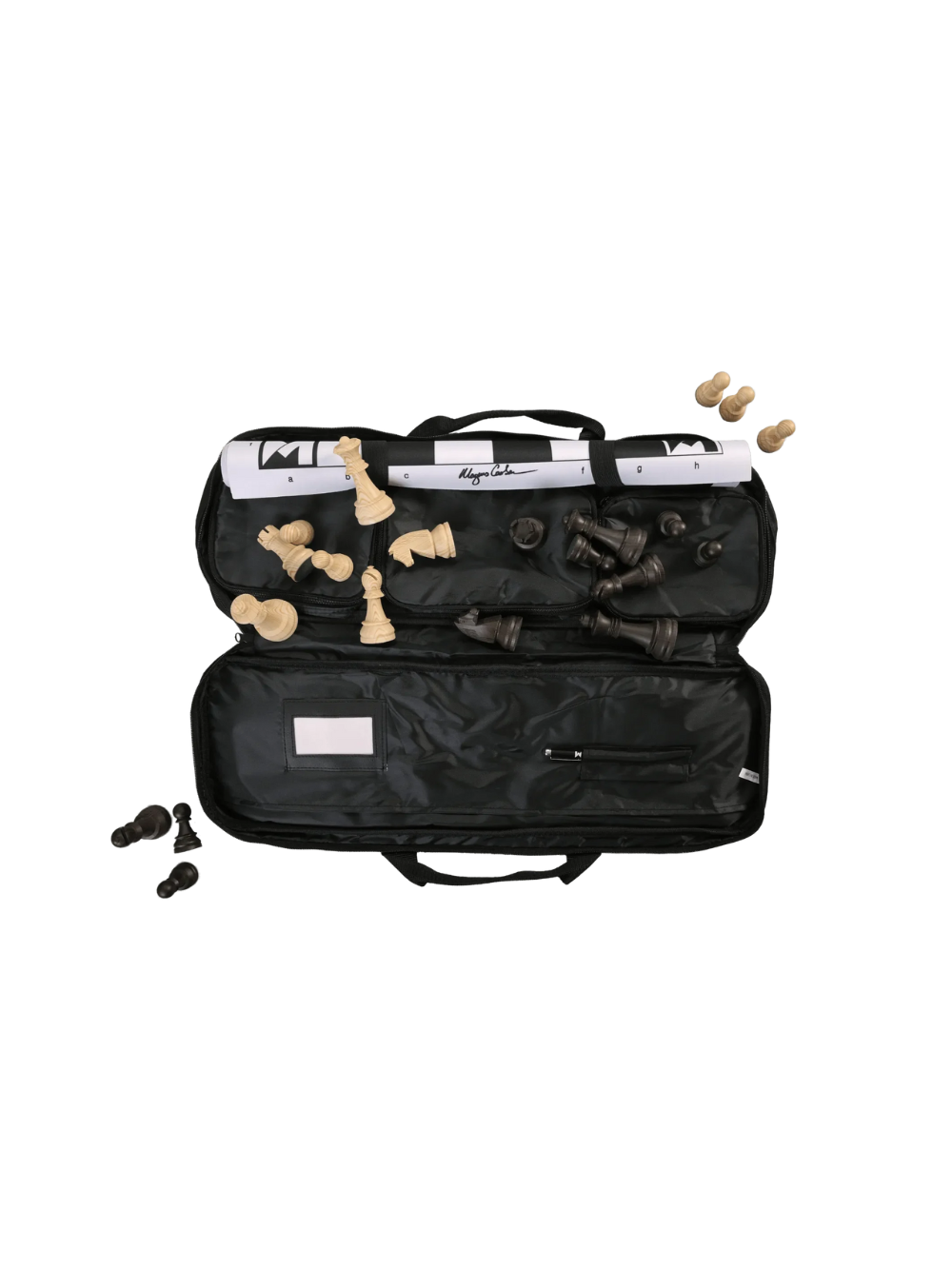 Magnus Carlsen Signature Series Chess Set Combo - Pieces with Board &amp; Bag