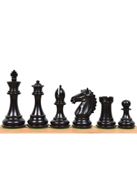 3.9" Exclusive Alban Staunton Chess Pieces Ebony Wood - Triple Weighted
