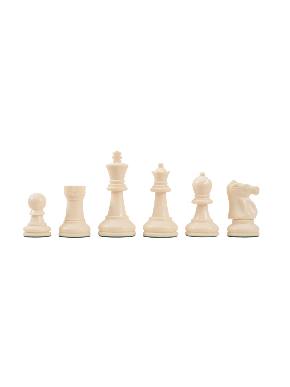Piezas de ajedrez de plástico de la serie definitiva de torneos Bobby Fischer - Rey de 3.75"
