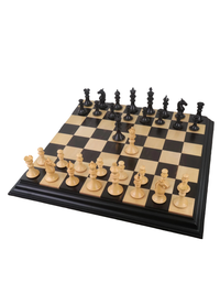 4.3" Aristocrat Series Luxury Staunton Chess Set - Ebony Wood & Boxwood Pieces with Board & Box