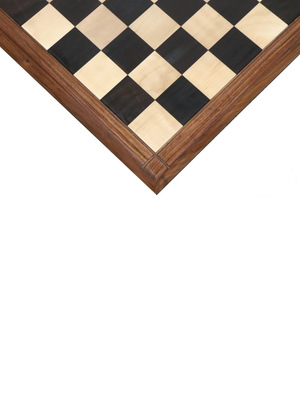 21" Players Choice Ebony & Maple Wood Chess Board- 55 mm square - Matt Finish