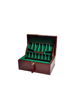 Fitted Coffer Chess Box - Mahogany