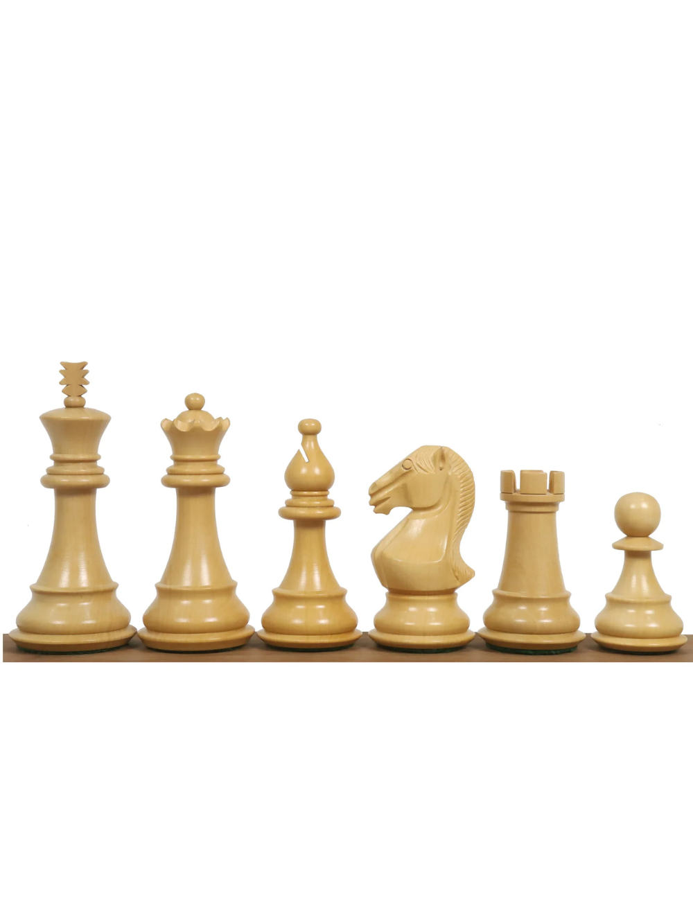 4" Majestic Series Staunton Chess Set - Chess Pieces Only - Double Weighted Golden Rosewood - image 1