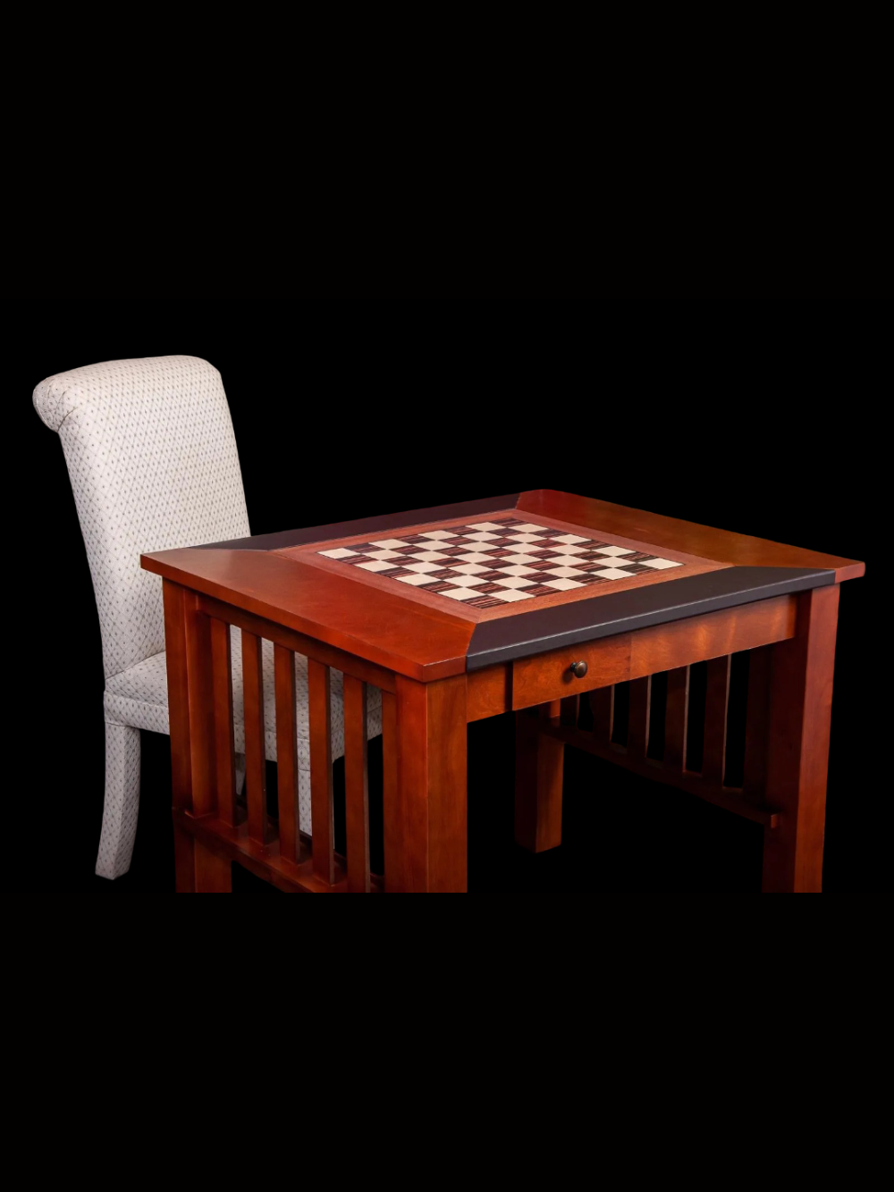 The Camaratta Signature Championship Chess Table - Dark Brown