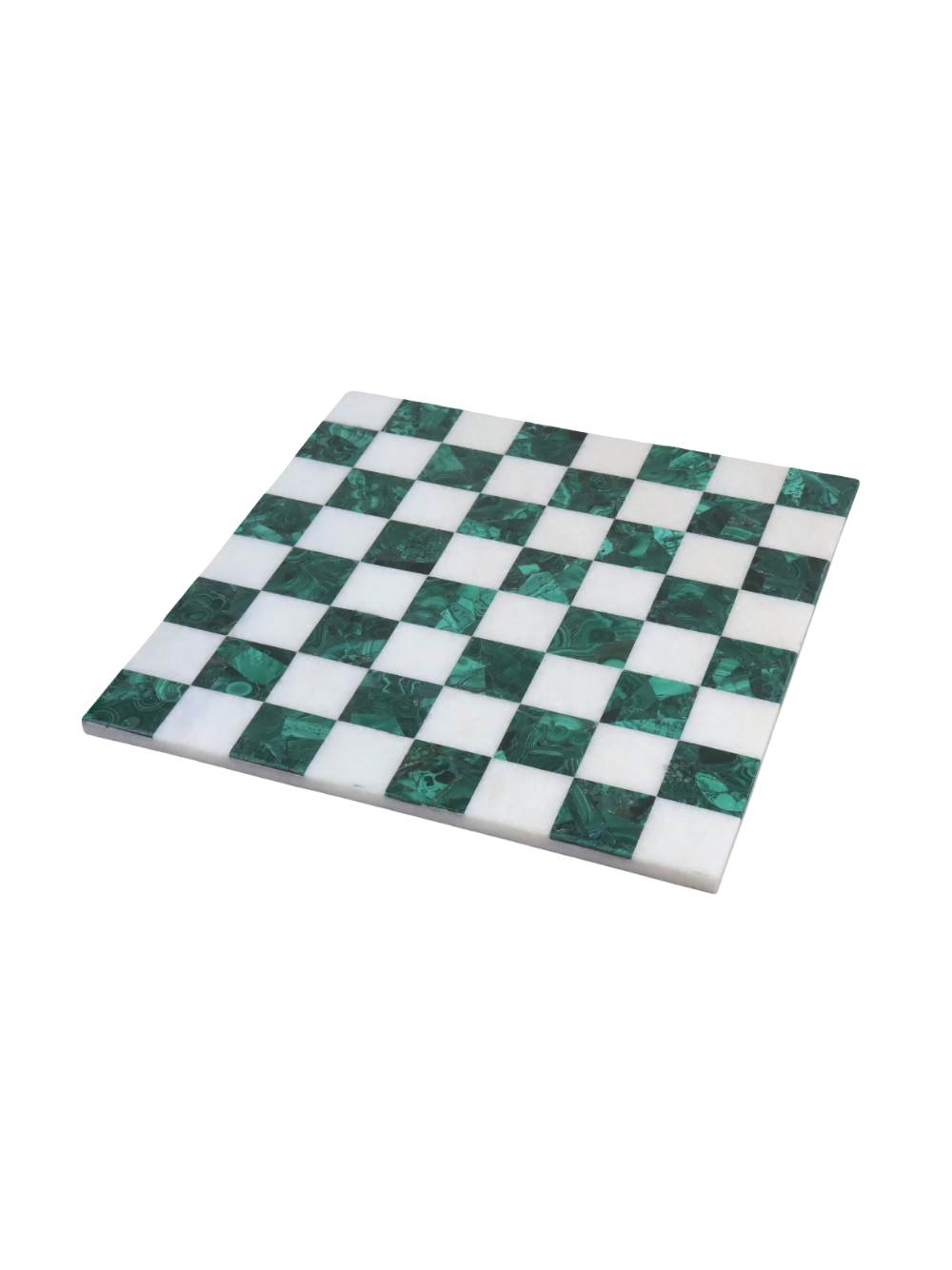 15''  Malachite Chess Board - Semi Precious Stone