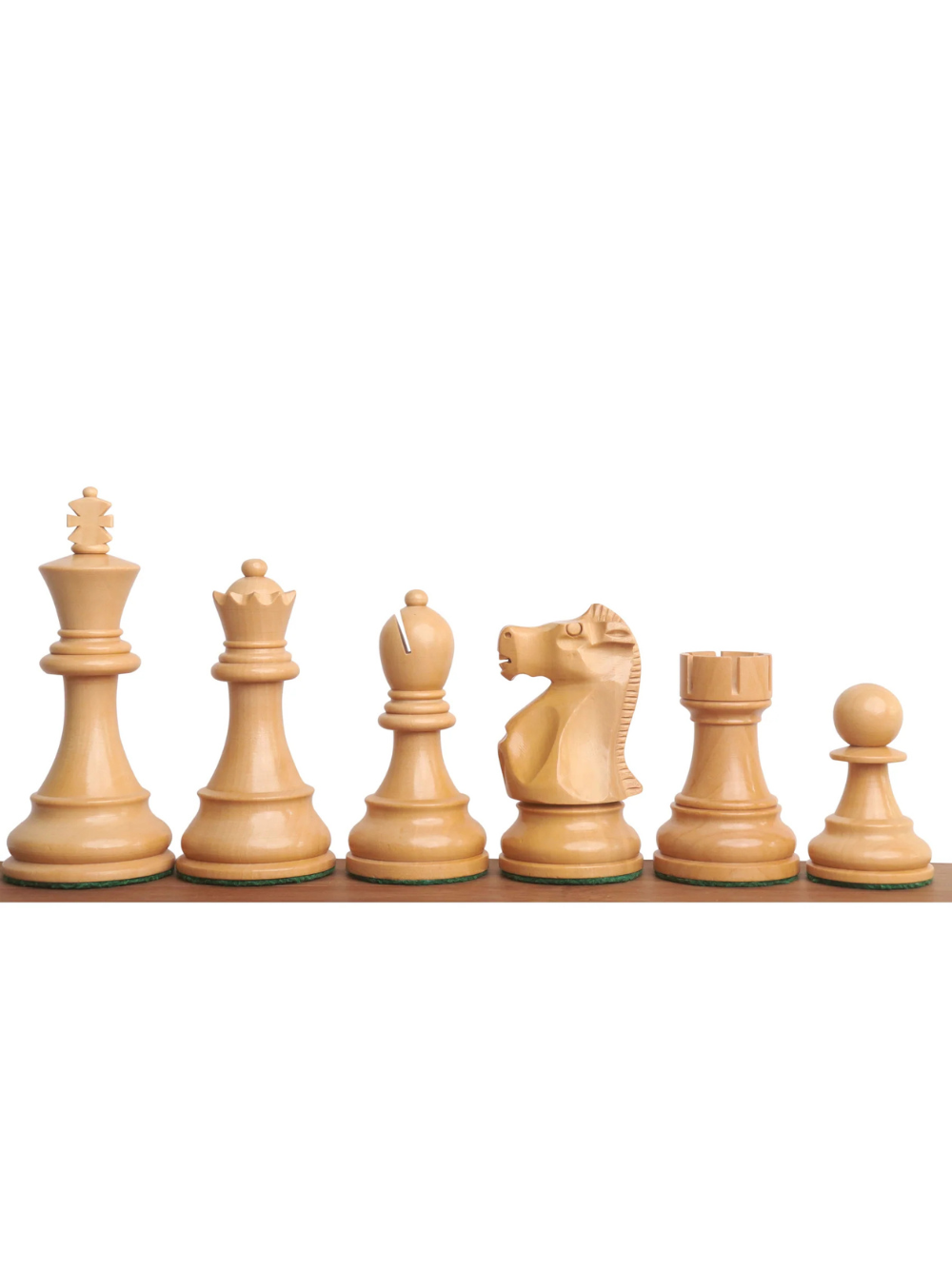 Figurki szachowe Fischer Spassky - podwójnie obciążone drewno hebanowe