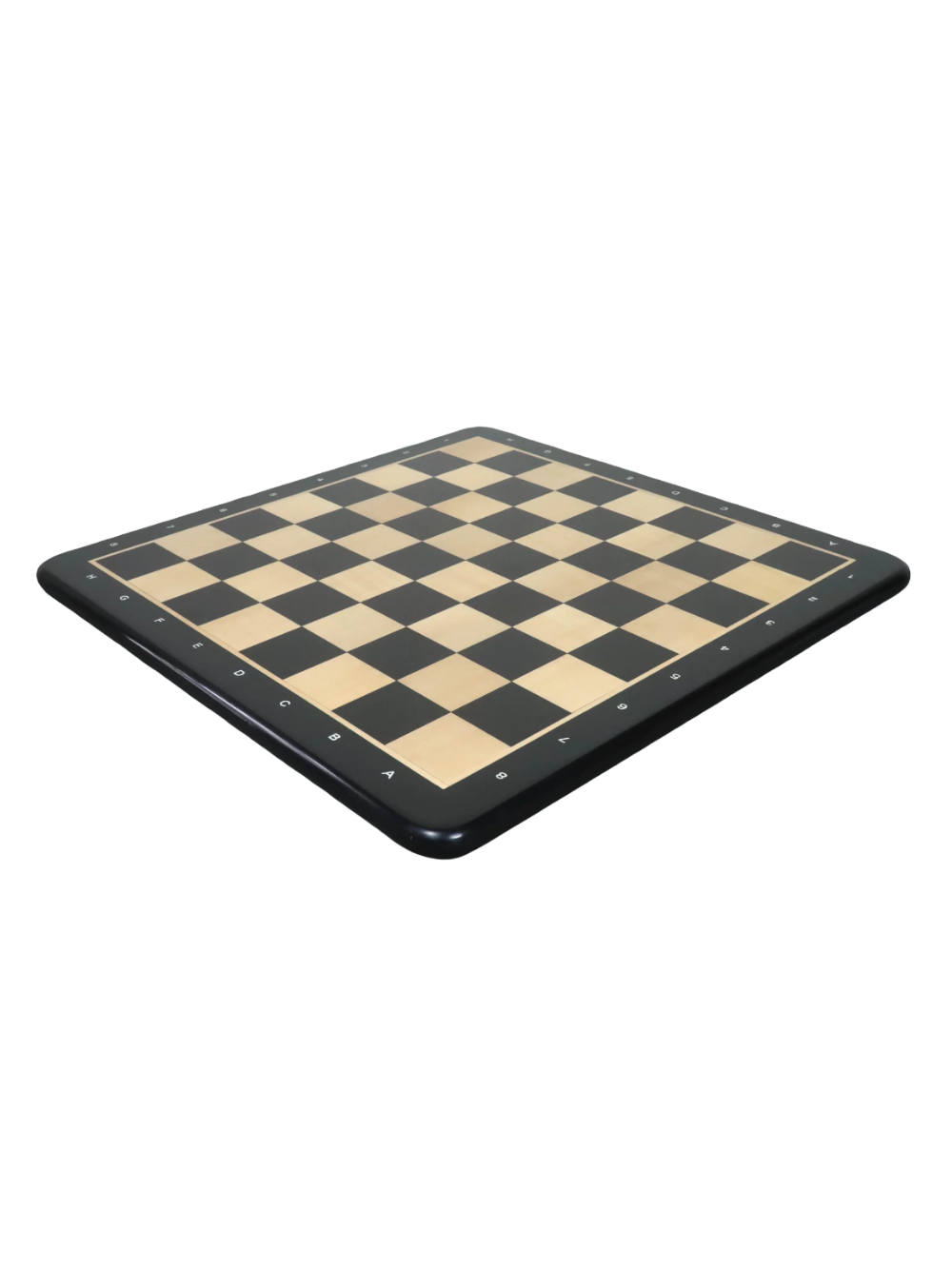 21" Ebony Wood & Maple Wood Chess board - Square of 55 mm - Algebraic Notations