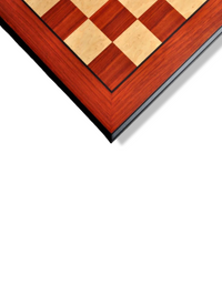 Coral Ash and Bird's Eye Maple Standard Traditional Chess Board