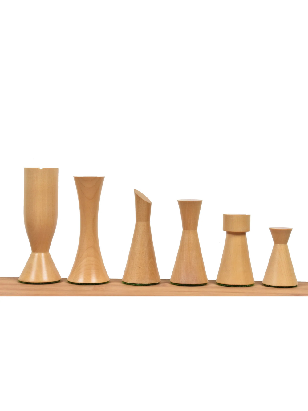 3.4" Minimalist Tower Series Chess Pieces - Weighted Ebonised Boxwood - image 1