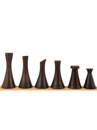 Pièces d'échecs de luxe en laiton de la série Tower de 3,1 pouces, argent et antique 