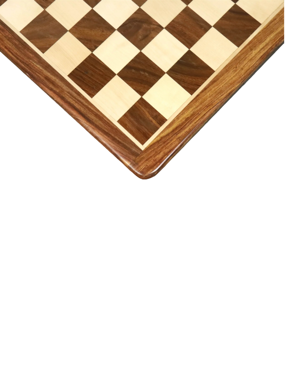 21 inches Large Chess board in Golden Rosewood & Maple Wood - 55 mm Square
