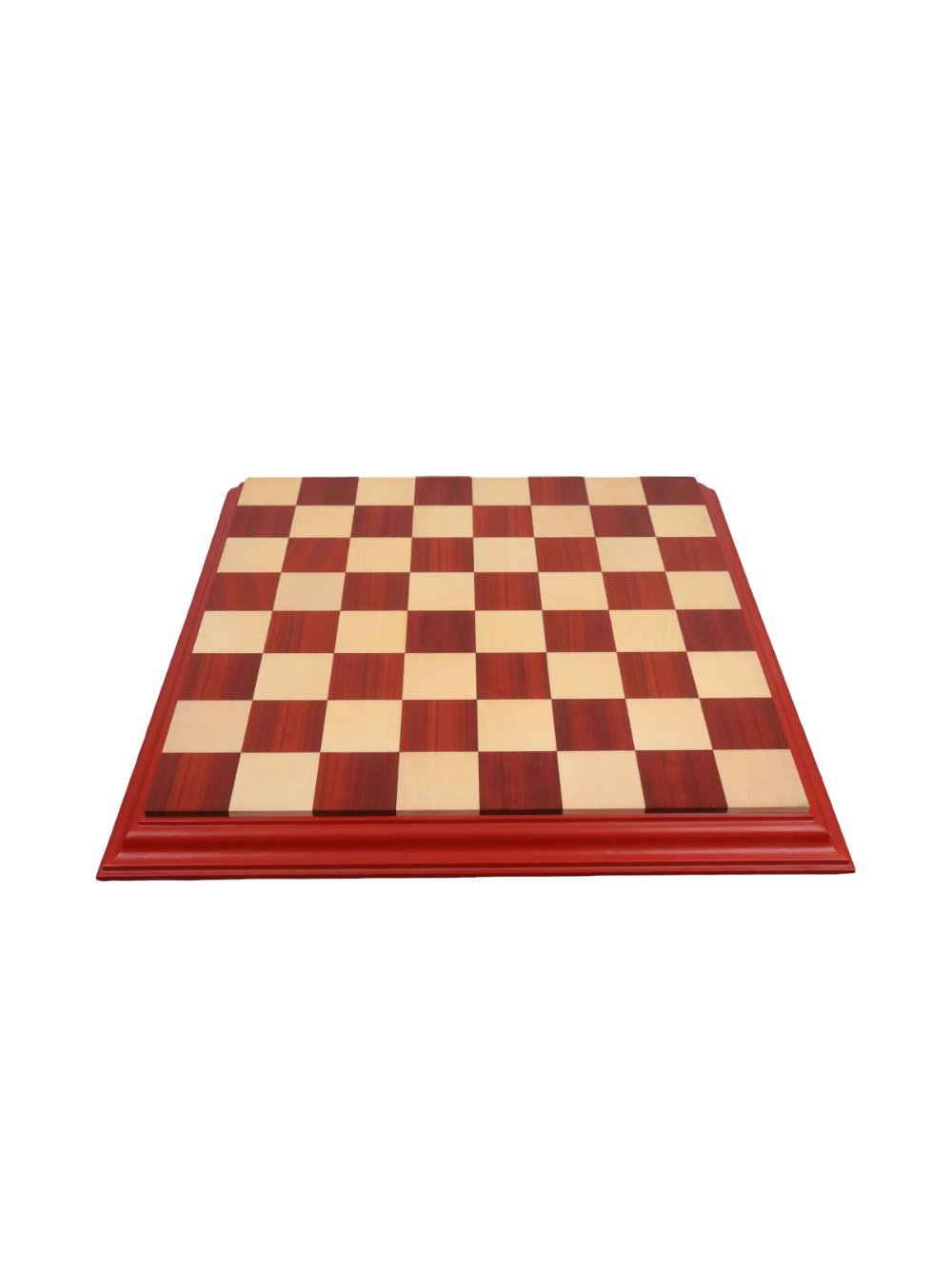 23" Bud Rosewood & Maple Wood Luxury Chessboard with Carved Border- 63 mm Square