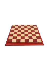 23" Bud Rosewood & Maple Wood Luxury Chessboard with Carved Border- 63 mm Square