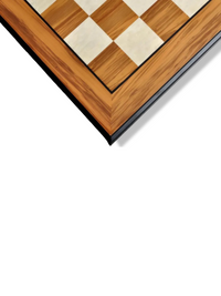 Olivewood and Bird's Eye Maple Standard Traditional Chess Board