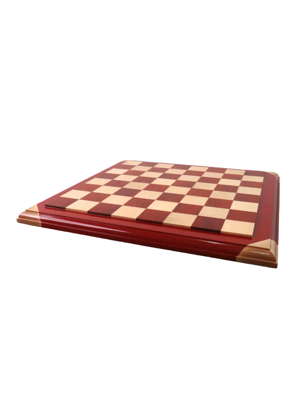 21" Bud Rosewood &amp; Maple Chessboard with Raised Tiles