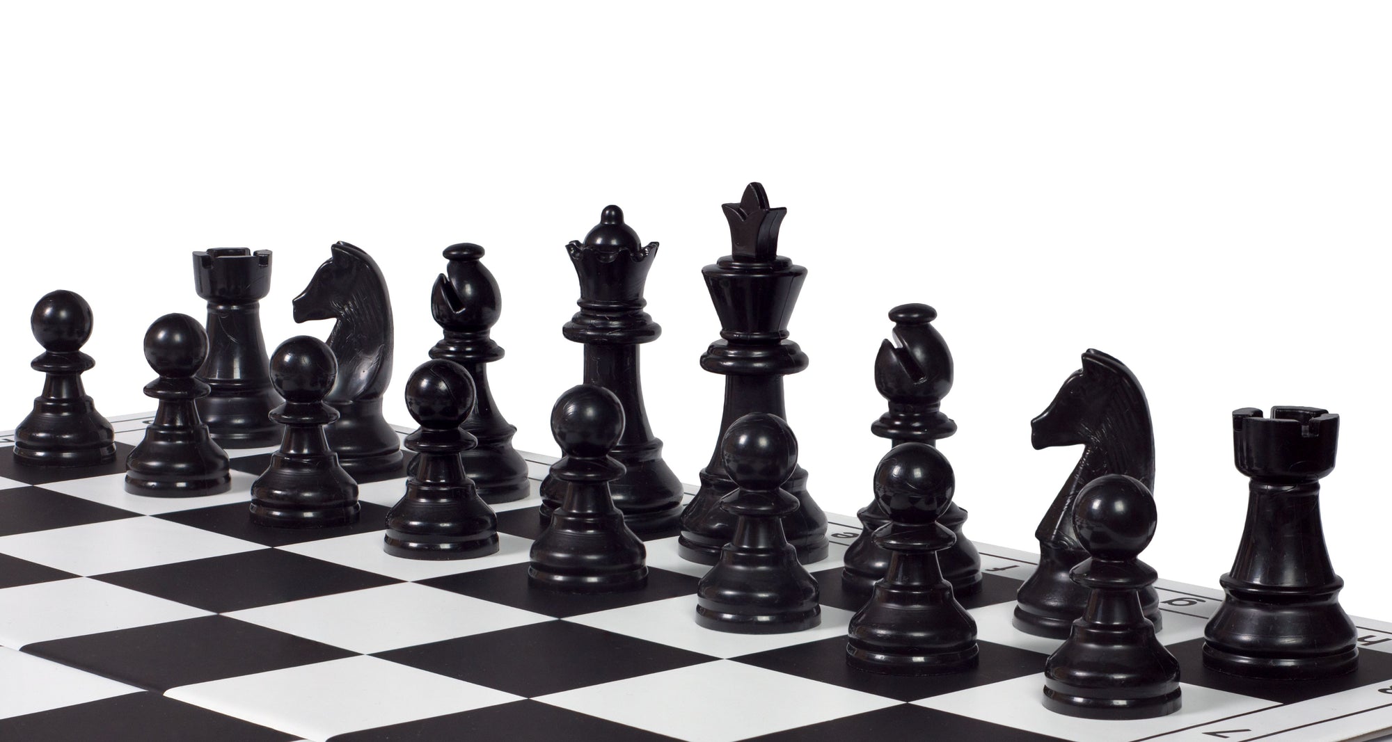 95 mm Staunton-Schachfiguren aus Kunststoff