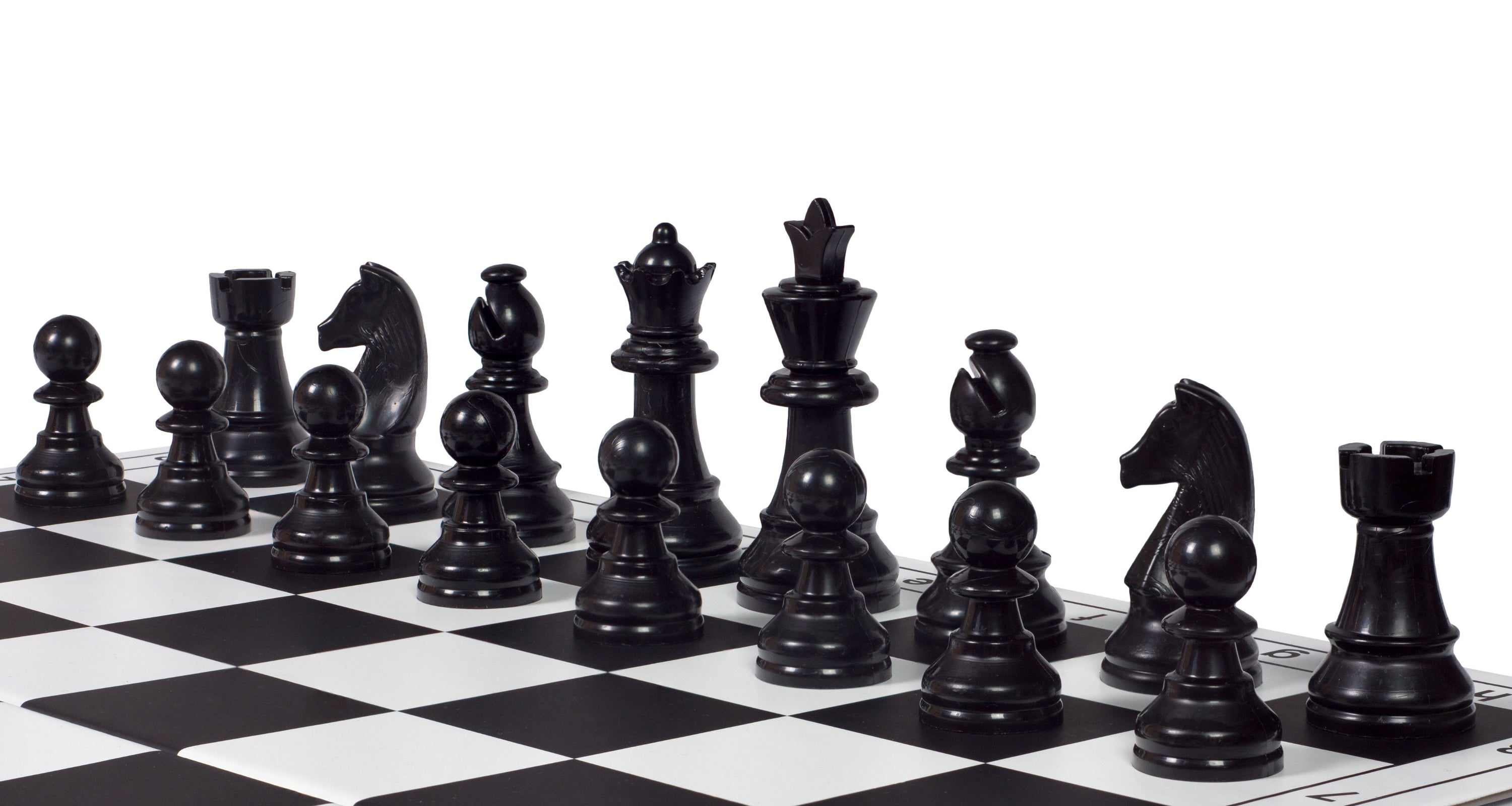 95 mm Staunton-Schachfiguren aus Kunststoff