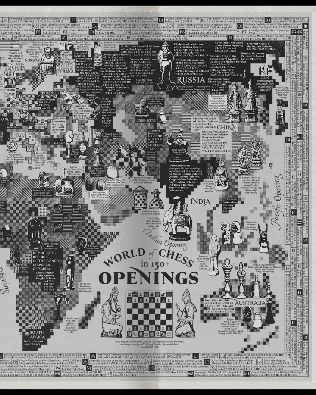 La carte du monde des échecs (édition limitée)