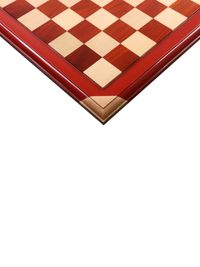21" Bud Rosewood & Maple Wood Luxury Chessboard - 55 mm Square- Raised tiles