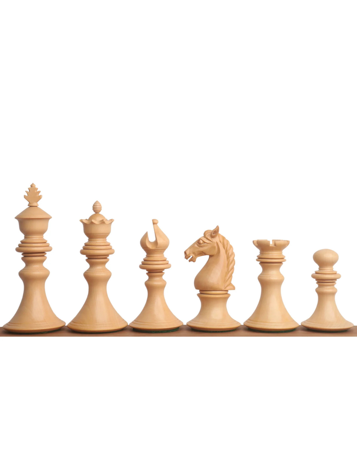 Set di scacchi di lusso Aristocrat Series 4,3" - pezzi in legno di ebano e bosso con scacchiera e scatola