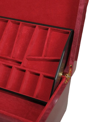 Signature Fitted Coffer Chess Box - Redwood Burl