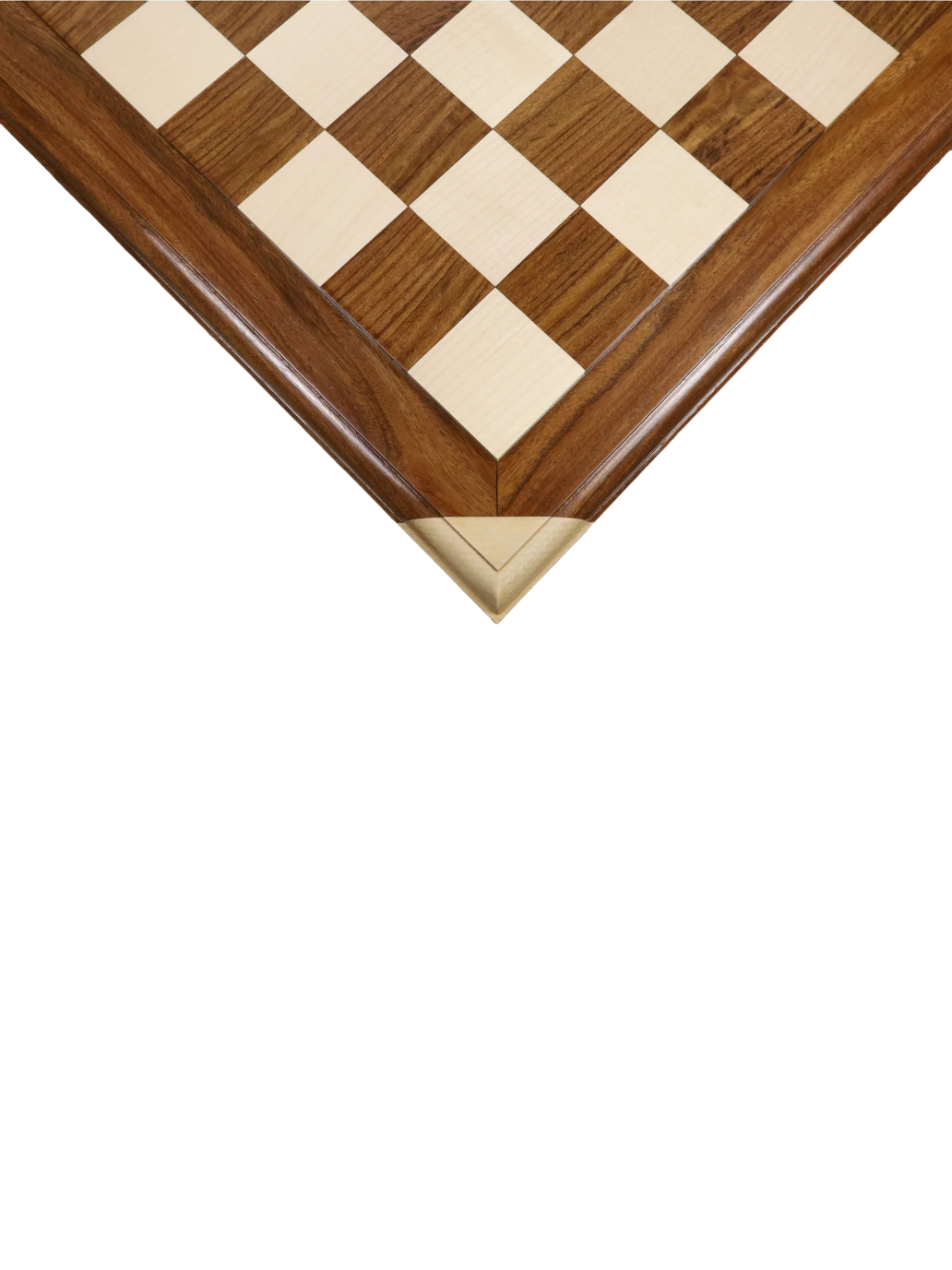 21" Golden Rosewood & Maple Wood Luxury Chessboard - 55 mm Square- Carved Border