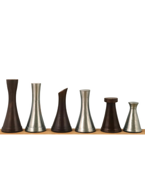 Brass Chess Set - 3.1" Tower Chess Pieces and 15" Black Marble Chessboard