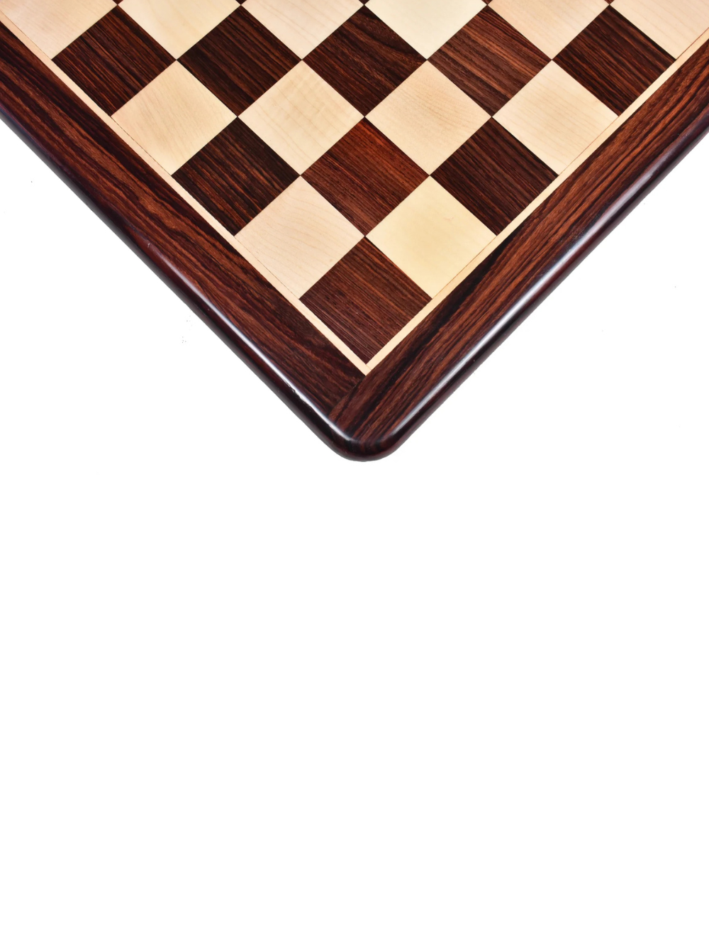 19" Large Flat Rosewood & Maple Chess Board