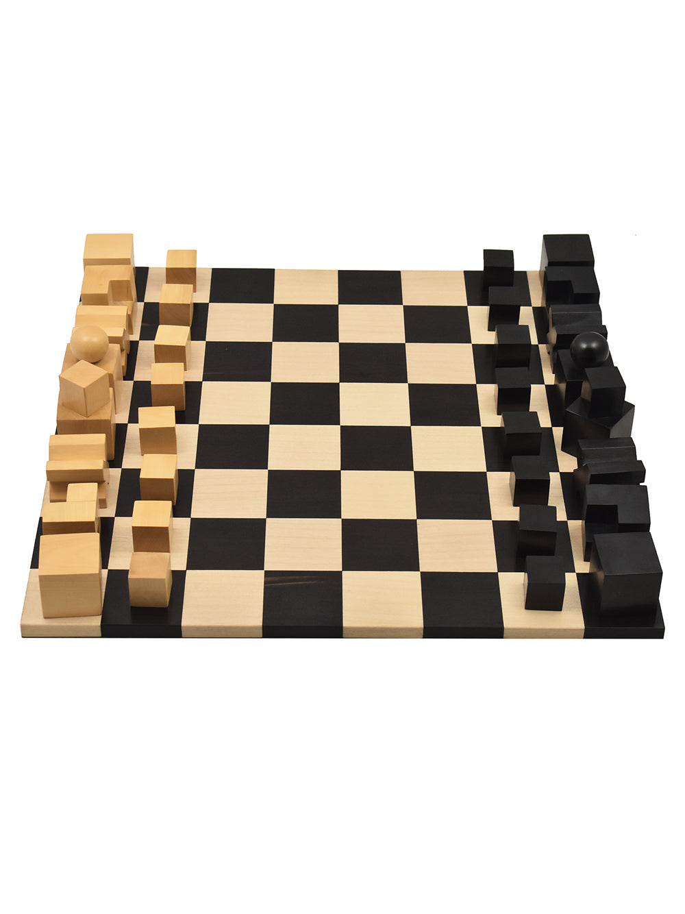 1923 Bauhaus Chess Set - Ebony Board & Boxwood Pieces | World Chess Shop