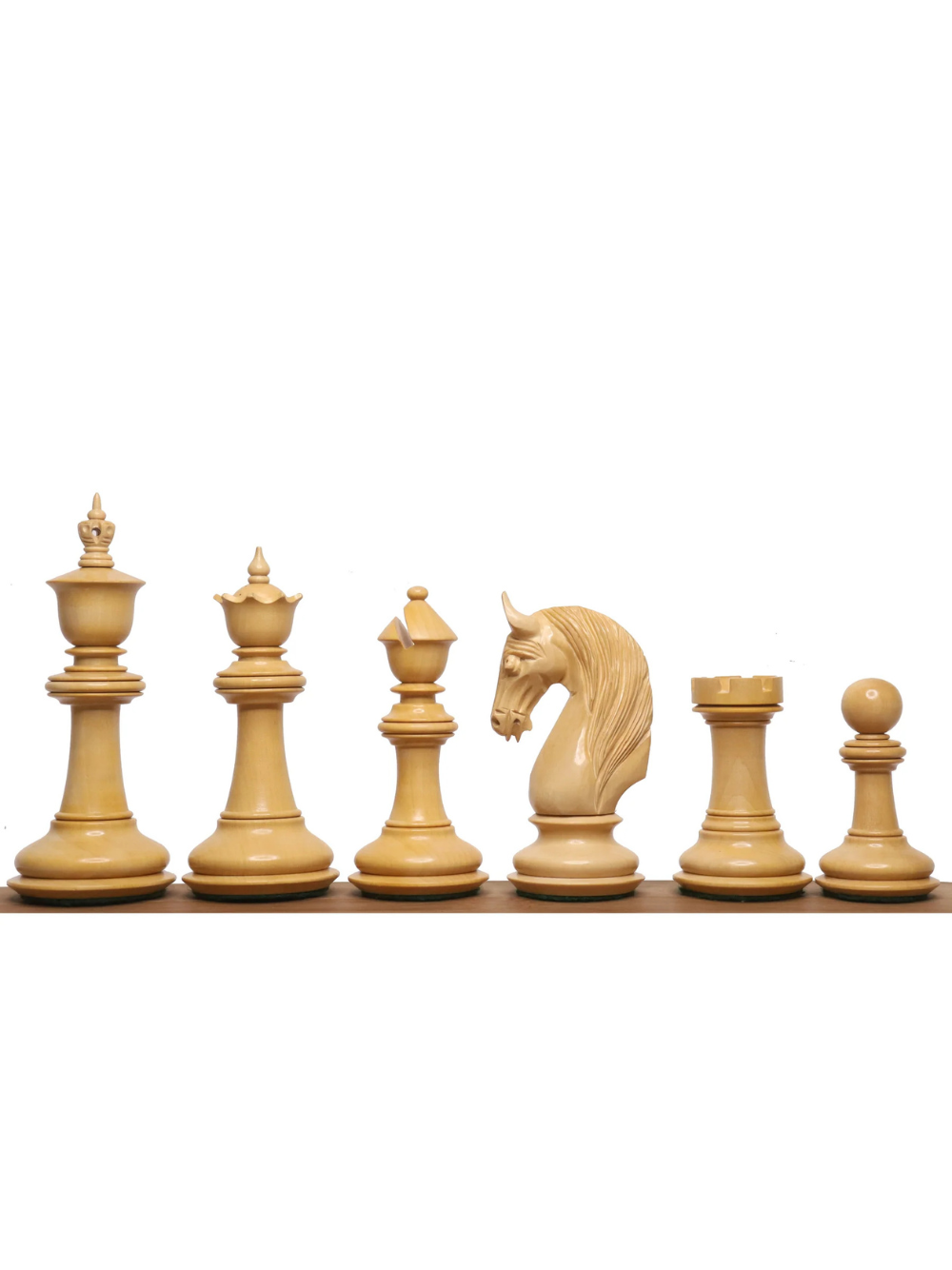 4.6" Bath Luxury Staunton Pieces Only Set - Ebony Wood and Triple Weight