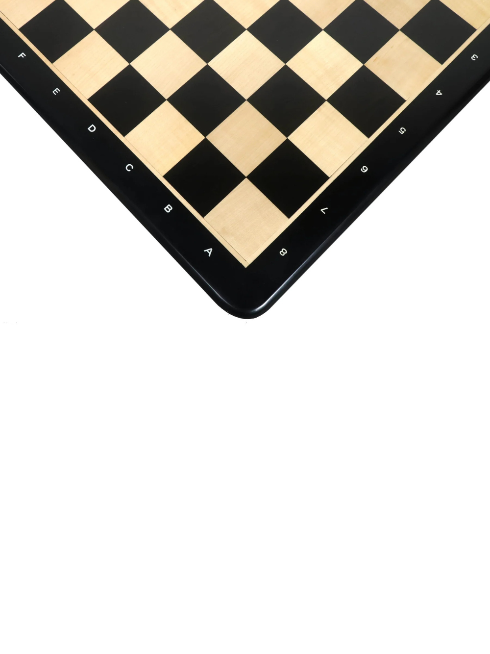 21" Ebony Wood & Maple Wood Chess board - Square of 55 mm - Algebraic Notations