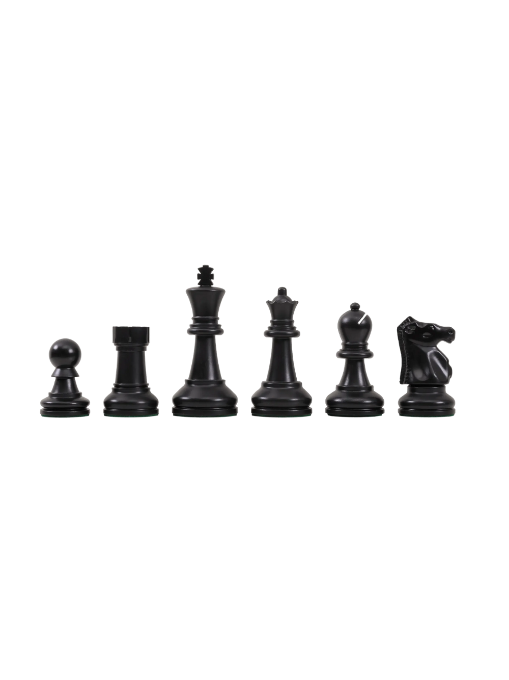 Piezas de ajedrez de plástico de la serie definitiva de torneos Bobby Fischer - Rey de 3.75"
