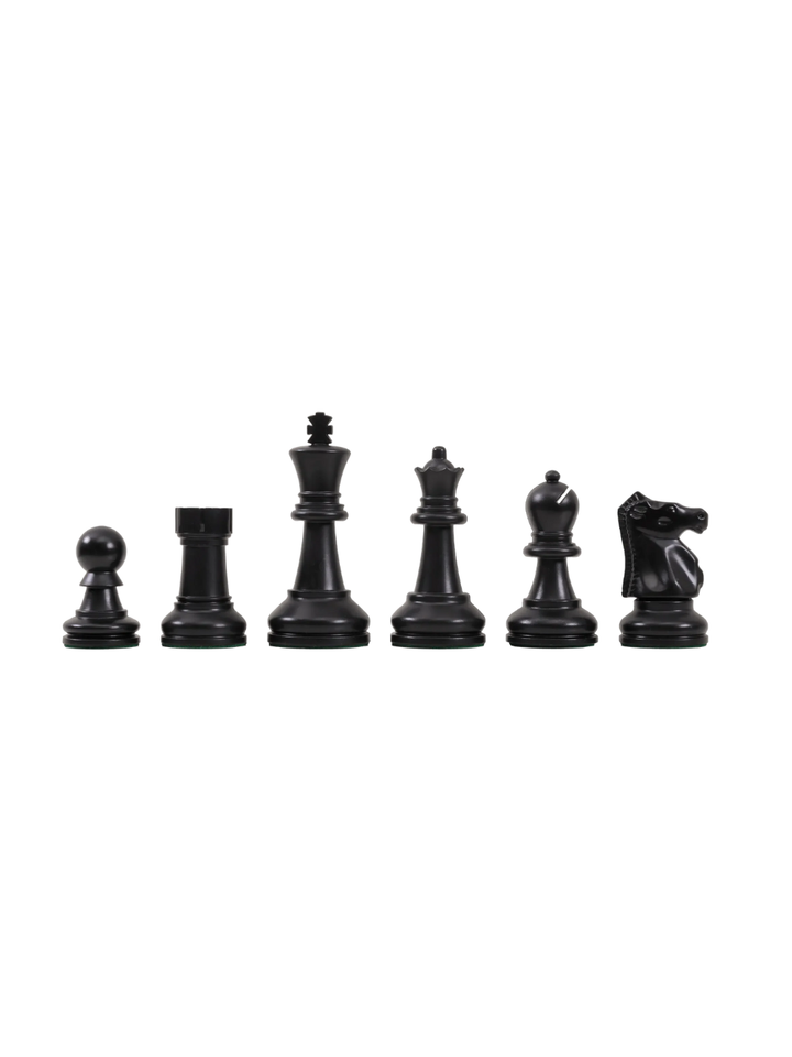 Piezas de ajedrez de plástico de la serie definitiva de torneos Bobby Fischer - Rey de 3.75"