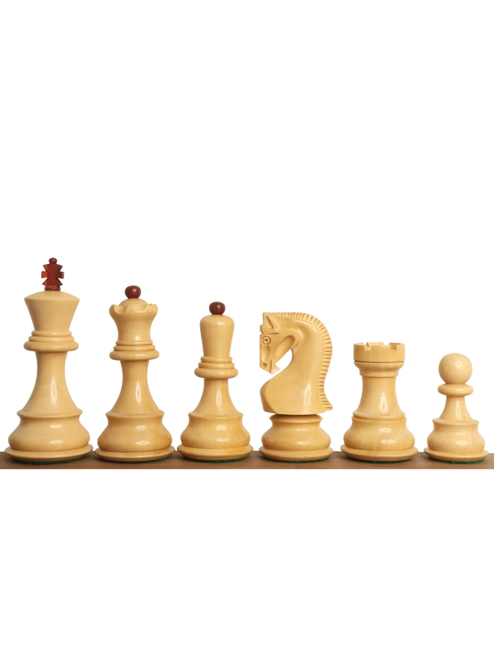 3.9" Russian Zagreb 59' Chess Pieces  Double Weighted Bud Rose Wood