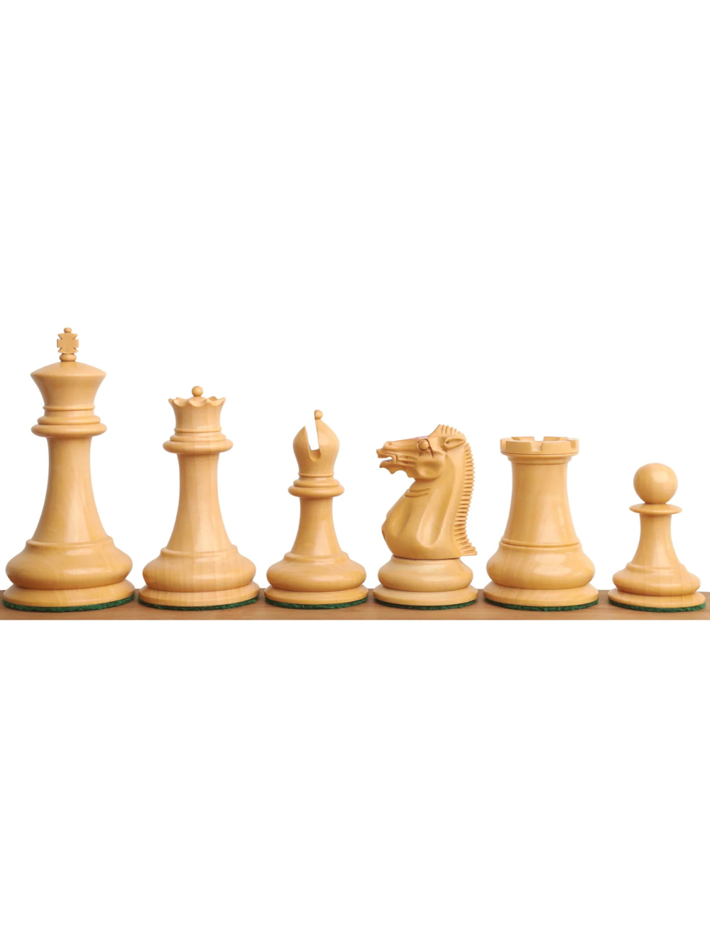 1849 Jacques Cook Staunton Collectors Chess Pieces - Bud Rosewood - 3.75"