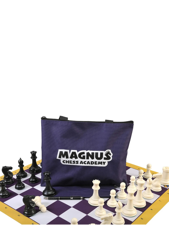 Magnus Carlsen Chess Set Combo – Signature Series with Bag &amp; Board