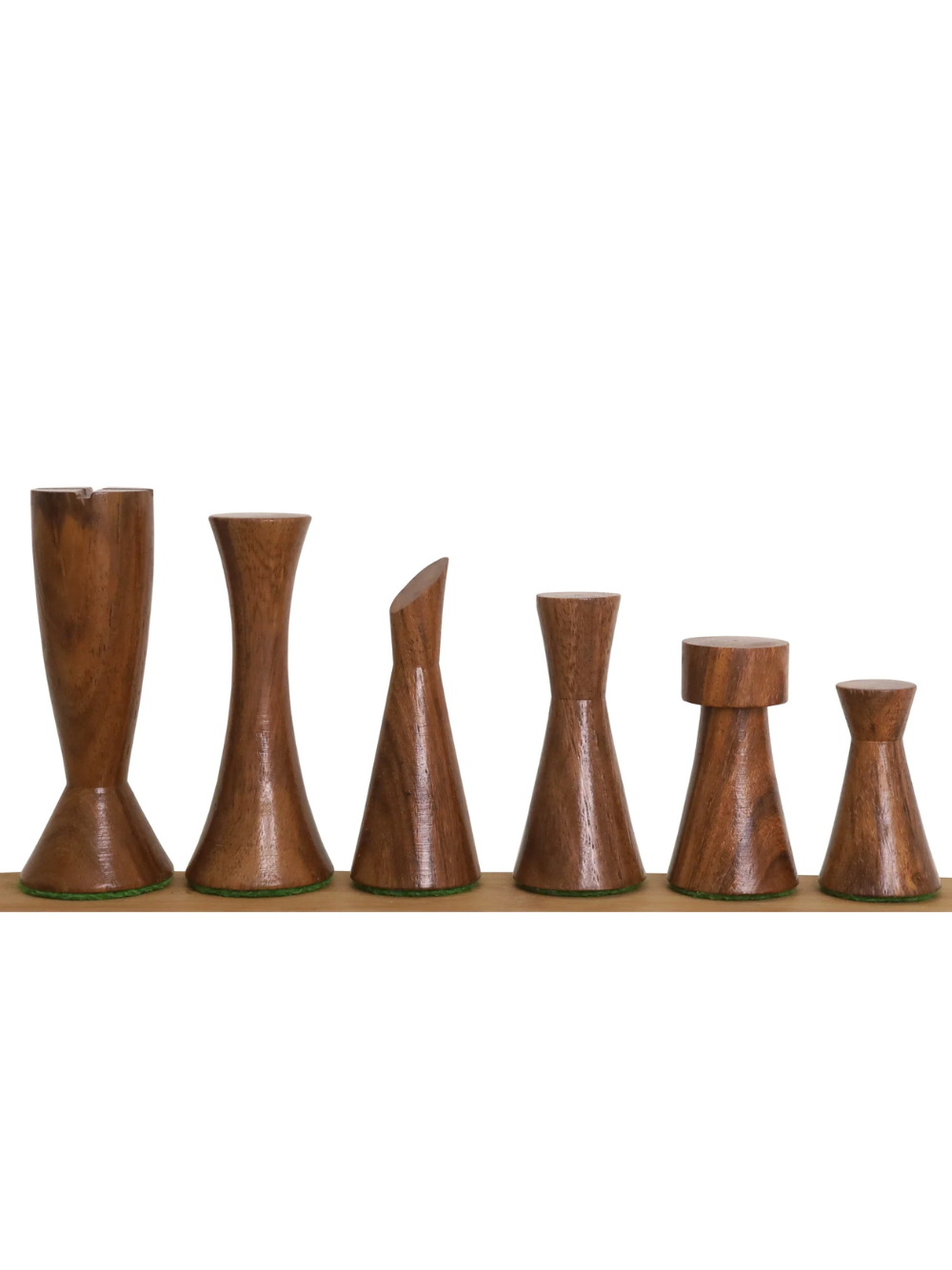 Set di scacchi ponderato Minimalist Tower Series 3,4" - pezzi in palissandro dorato, scacchiera e scatola
