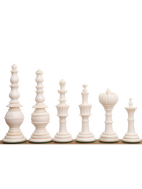 Pièces d'échecs turques pré-Staunton de 4,6 pouces en os de chameau noir et blanc 
