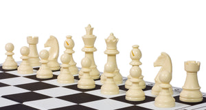 95 mm Staunton-Schachfiguren aus Kunststoff