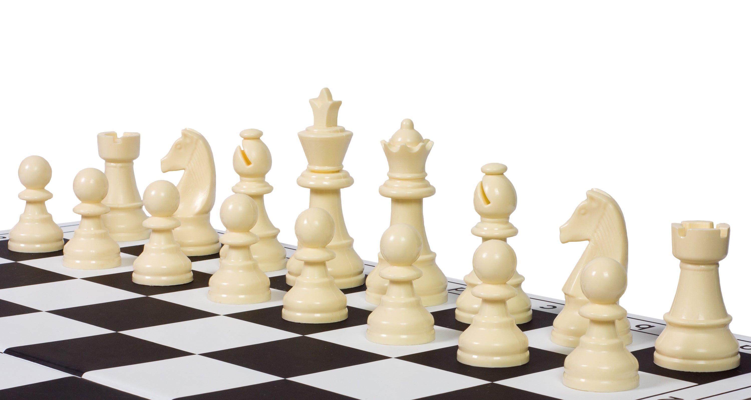 95 mm Staunton-Schachfiguren aus Kunststoff